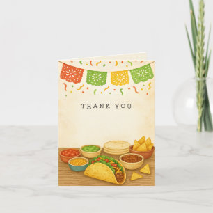 Taco Bout A Baby Fiesta Baby Shower Thank You Card