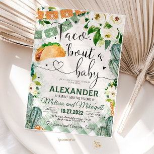 Taco 'Bout A Baby Invitation Fiesta Baby Shower 