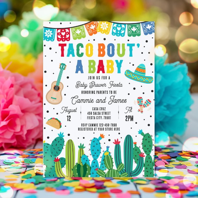 Taco Bout' A Baby Mexican Fiesta Baby Shower Invitation (Creator Uploaded)