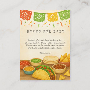Taco Bout A Baby Shower Book Request Enclosure Card