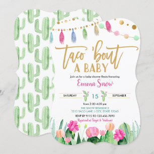Taco 'bout a Baby Shower Fiesta Invitation