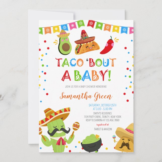 Taco Bout a Baby Shower Invitation (Front)