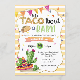 Taco 'bout A Baby Shower Invitation