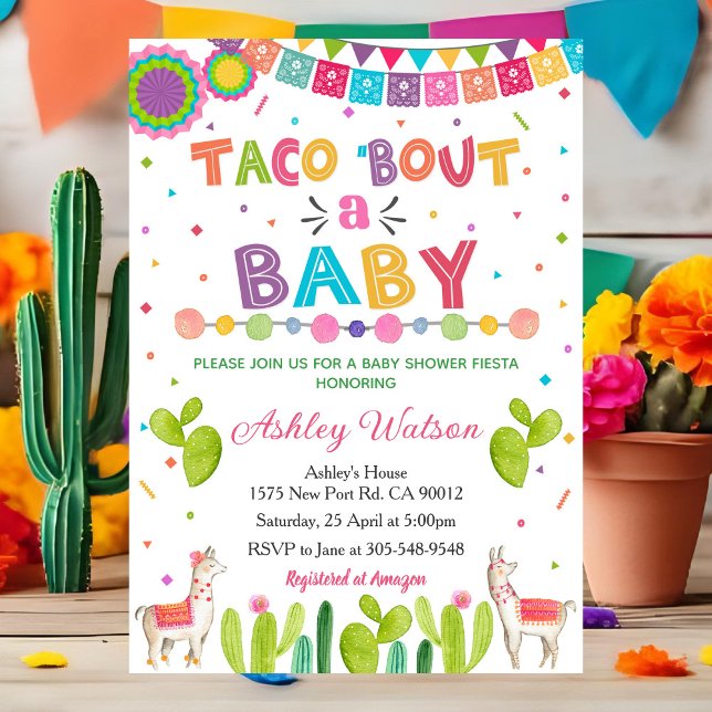 Taco 'Bout a Baby Shower Invitation Fiesta Invite (Creator Uploaded)