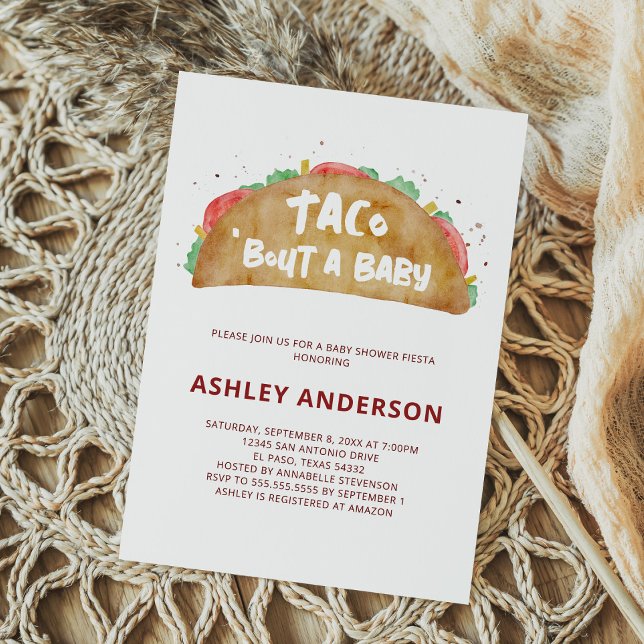 Taco 'Bout a Baby Shower Mexican Fiesta Invitation (Creator Uploaded)