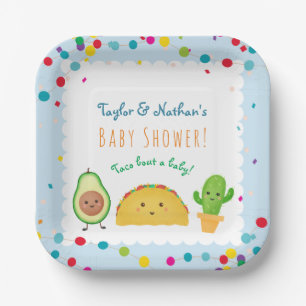 Taco bout a baby! Taco themed welcome baby shower  Paper Plate