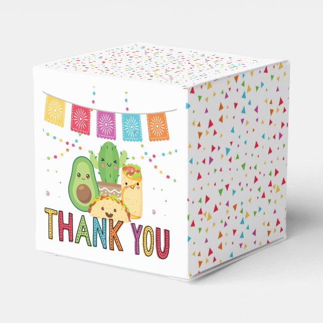 Taco Bout A Baby Thank You Favour Box (Back Side)