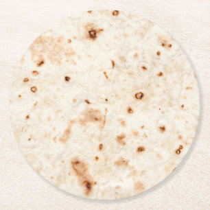Taco bout a beverage! round paper coaster