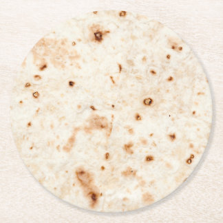 Taco bout a beverage! round paper coaster