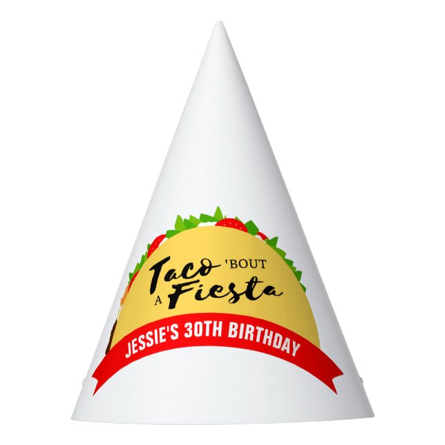 Taco 'Bout A Fiesta Party Hat (Front)