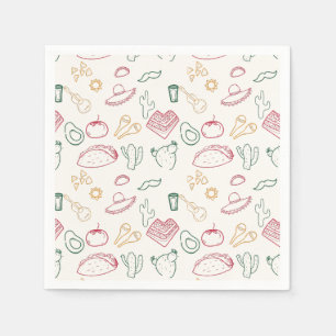 Taco Bout a Future Fiesta Doodle Graduation  Napkin