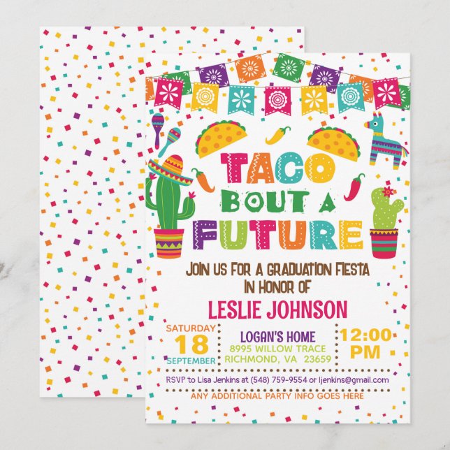 Taco Bout a Future Invitation (Front/Back)