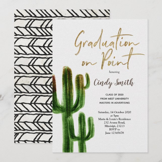 Taco bout a Graduation Party Invitation (Front/Back)