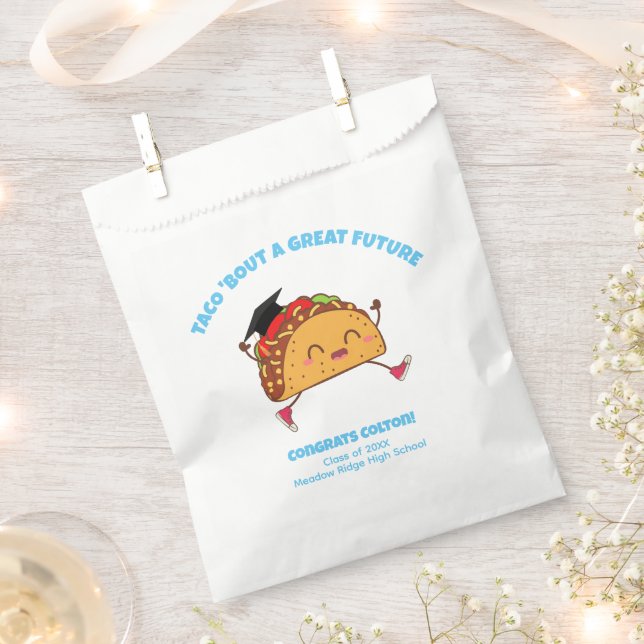 Taco Bout a Great Future Graduation Party Favour Bags (Clipped)