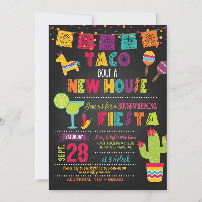 Taco Bout a New House Housewarming Invitation (Front)