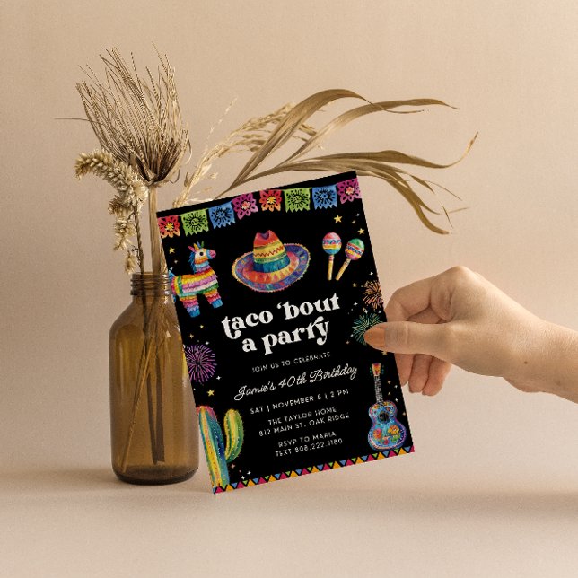 Taco Bout a Party Fiesta Birthday Invitation (Creator Uploaded)