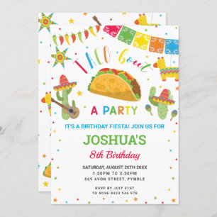 Taco 'Bout a Party Fiesta Cumpleaños Birthday  Invitation
