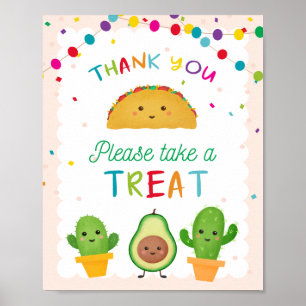 Taco bout a party - fiesta theme treat poster