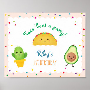 Taco Bout A Party   Fiesta Themed Birthday Sign