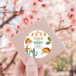Taco bout Baby Mexican Baby Shower favours Classic Round Sticker<br><div class="desc">Add a fun and festive touch to your Mexican-themed celebration with our vibrant "Taco 'Bout a Fiesta" favours Sticker! Perfect for baby showers, bridal showers, birthdays, and bachelorette parties, this sticker features a playful design with colourful tacos, sombreros, and maracas, all set against a lively backdrop of traditional Mexican patterns....</div>