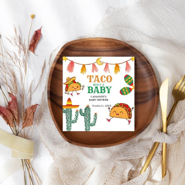 Taco bout Baby Mexican Baby Shower favours Napkin (Creator Uploaded)