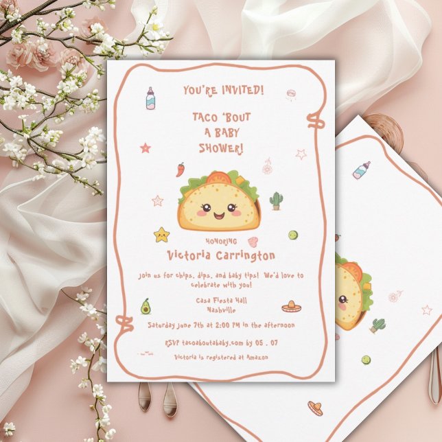 Taco ‘Bout Cute Baby Shower Invitation (Creator Uploaded)