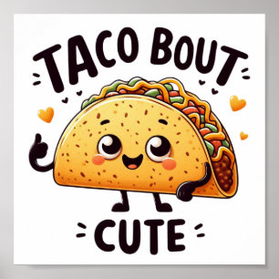 Taco Bout Cute Digital Download Poster