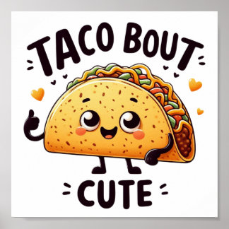 Taco Bout Cute Digital Download Poster