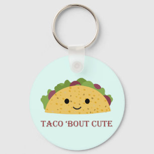 Taco Bout Cute Kawaii Taco Key Ring