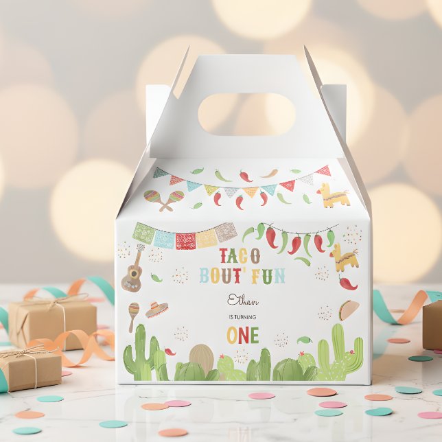 Taco bout' fun fiesta mexican first birthday favour box (Creator Uploaded)
