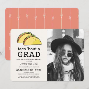 Taco Bout GRAD Photo Drive-by Graduation Party Invitation