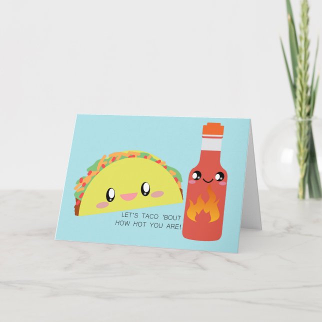 TACO 'bout HOT Greeting Card (Front)