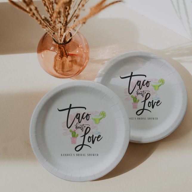 Taco Bout Love Bridal Shower Paper Plate (Creator Uploaded)