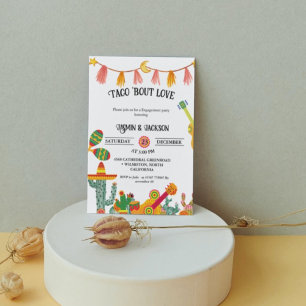 Taco 'Bout Love Cactus Engagement party  Invitation