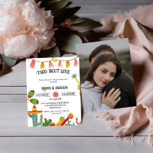Taco 'Bout Love Cactus Engagement party  Invitation