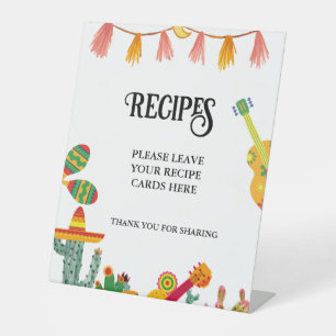 Taco bout Love cactus Taco Recipes Card Table Sign