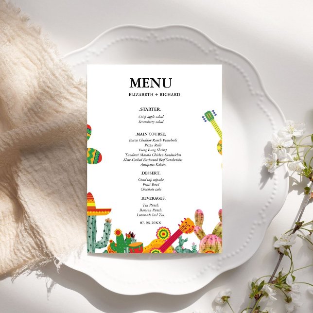 Taco bout love couple shower Bridal Shower Menu (Creator Uploaded)