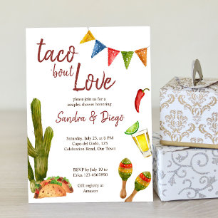 Taco bout love couples shower Mexican fiesta  Invitation