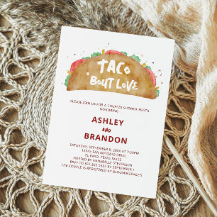 Taco 'Bout Love Couples Wedding Shower Fiesta Invitation