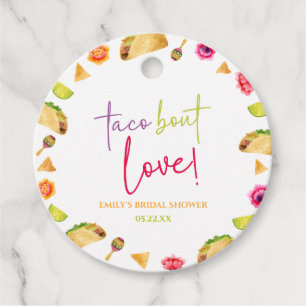 Taco Bout Love! Fiesta Bridal Shower Favour Tags