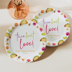 Taco Bout Love! Fiesta Bridal Shower Paper Plate