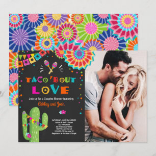 Taco Bout Love Fiesta Couples shower invitation