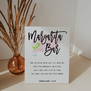 Taco Bout Love Margarita Bar Pedestal Sign