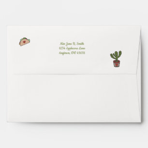 Taco 'bout Love Matching Bridal Shower Envelope