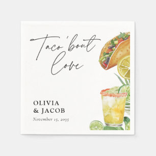 Taco bout Love Mexican Couples Shower Napkin