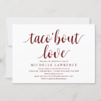 taco bout love, Modern Bridal Shower Invitation