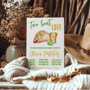 Taco 'Bout Love! Tacos and Tequila Bridal Shower Invitation