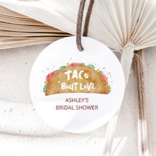 Taco 'Bout Love Wedding Bridal Shower Fiesta Favour Tags