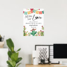 Taco Bout Love Welcome Sign Fiesta Cactus Shower