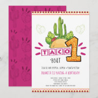 Taco Bout One | First Birthday Fiesta Pink